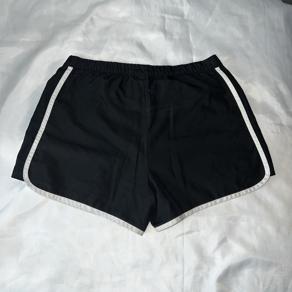 Adidas Women's Running Shorts Black White Stripes Size Med‎ - Picture 2 of 8